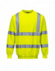 Gelbes Portwest-Sweatshirt mit hoher Sichtbarkeit