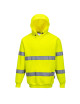 Gelber Portwest-Hoodie mit hoher Sichtbarkeit