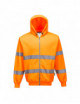 Warnschutz-Hoodie mit Reißverschluss, orange Portwest