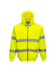 Hi-vis hooded zipper yellow Portwest