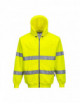 2Hi-vis hooded zipper yellow Portwest