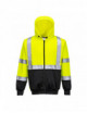 2Hi-vis two-tone hoodie yellow/black Portwest