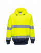 2Two tone hoodie yellow/navy Portwest