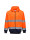 Zweifarbiger Kapuzenpullover mit Reißverschluss in Orange/Marine Portwest