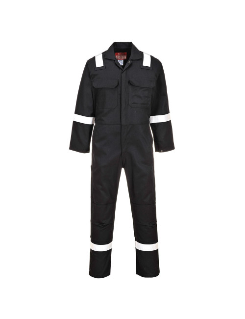 Bizweld iona flame retardant coverall black Portwest