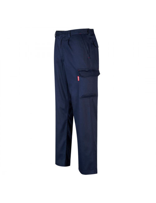 Bizweld cargo trousers with leg pockets navy Portwest