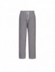 Bromley chef trousers black check Portwest