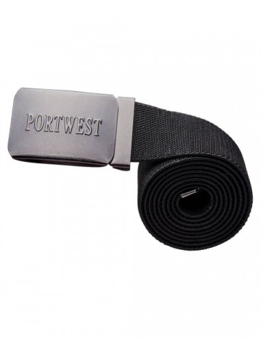 Elastic trouser belt black Portwest