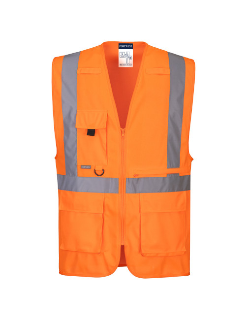 Kamizelka hi-vis executive z kieszenią na tablet pomarańczowy Portwest