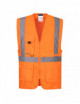 Executive hi-vis vest with tablet pocket orange Portwest