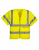 2Short sleeve zipper vest yellow Portwest