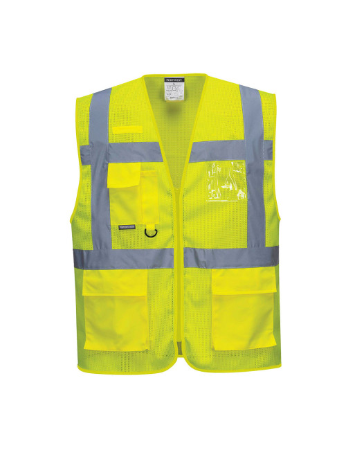 Gelbe Executive-Weste „Athens Mesh“ von Portwest