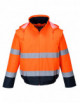 2Essential hi-vis 2-in-1 jacket orange/navy Portwest