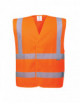 2Hi-vis vest with vertical and horizontal tapes orange Portwest