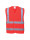 Hi-vis vest with vertical and horizontal tapes red Portwest