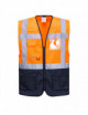 Executive warsaw vest orange/navy Portwest