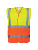 Two-tone yellow/orange hi-vest Portwest