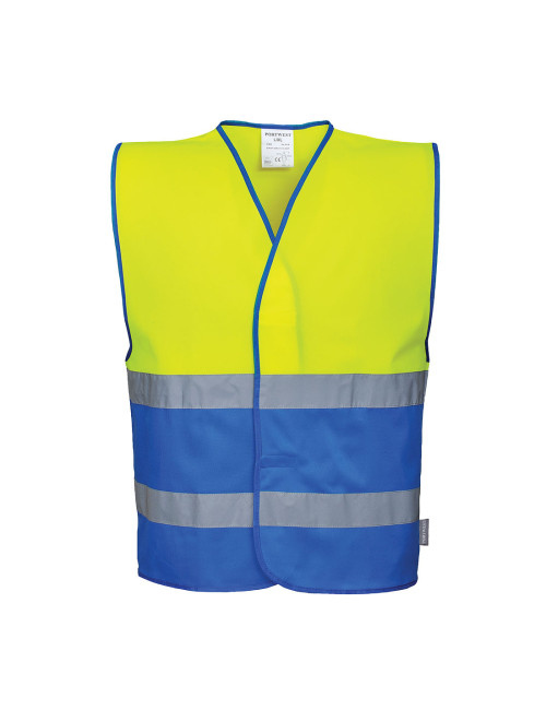 Bi-tone yellow/royal hi-vest Portwest