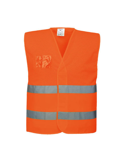 Warnweste – halbmaschig, orange Portwest