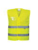 Hi-vest - half mesh yellow Portwest