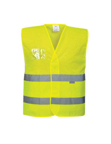 Warnweste – halbmaschiges gelbes Portwest