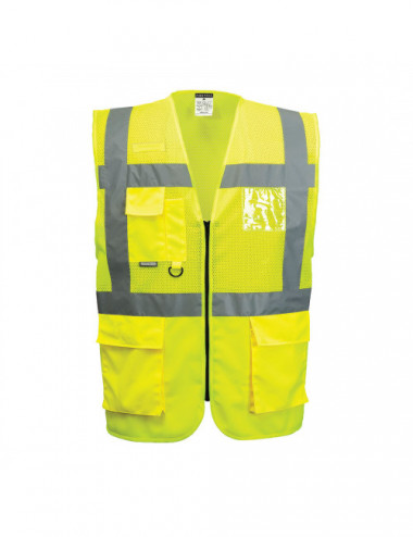 Executive madrid mesh safety vest yellow Portwest