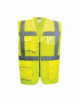 2Executive madrid mesh safety vest yellow Portwest