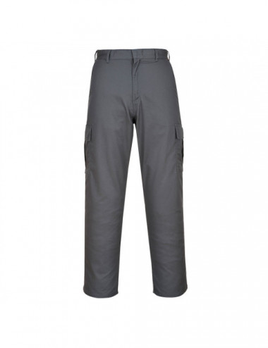 Gray tall cargo trousers Portwest