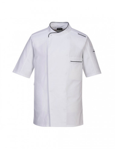 Surrey short sleeve chef jacket white Portwest