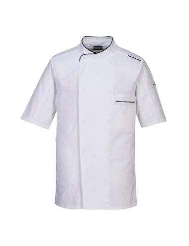 Surrey short sleeve chef jacket white Portwest