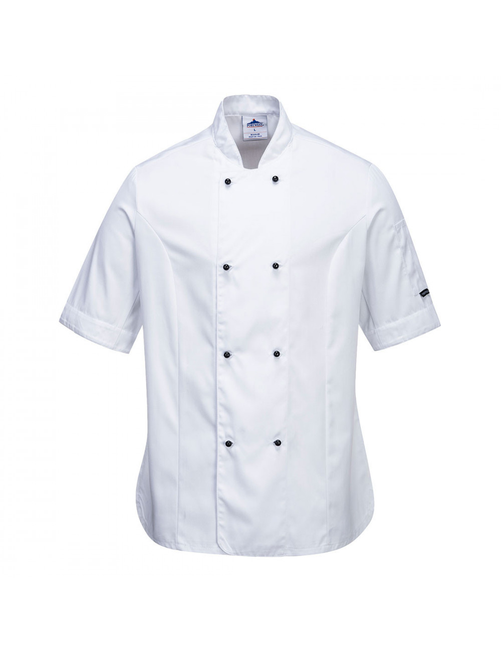 Rachel short sleeve chef sweatshirt white Portwest