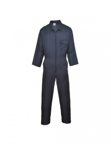 Lightweight nylon zipper jumpsuit navy Portwest