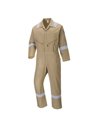 Cotton jumpsuit iona khaki Portwest