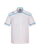 Men`s medical tunic white/teal Portwest