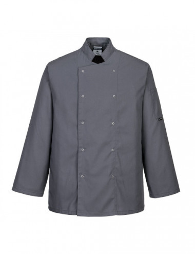 Suffolk chef sweatshirt slate gray Portwest
