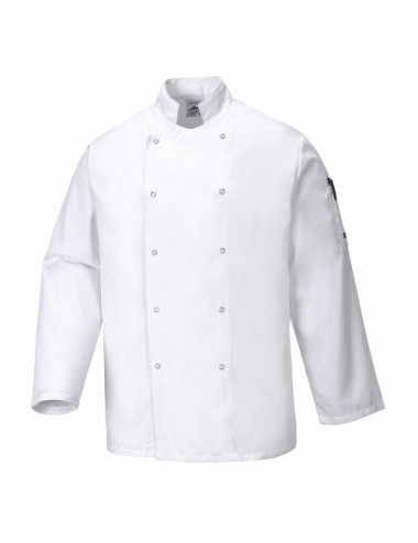 Suffolk chef sweatshirt white Portwest