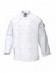 2Suffolk chef sweatshirt white Portwest