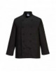 Somerset chef jacket black Portwest