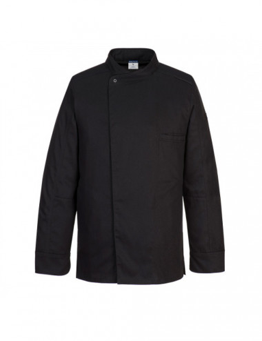 Surrey long sleeve chef sweatshirt black Portwest