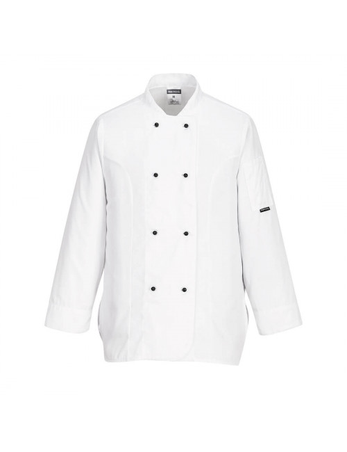 Bluza szefa kuchni rachel z długimi rękawami biały Portwest