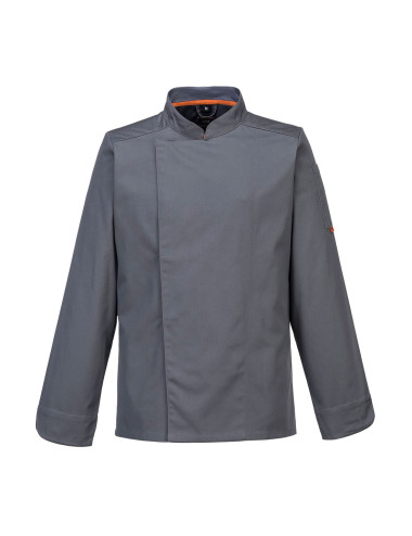 Meshair Pro Chefkoch-Sweatshirt, l/ä, Schiefergrau, Portwest