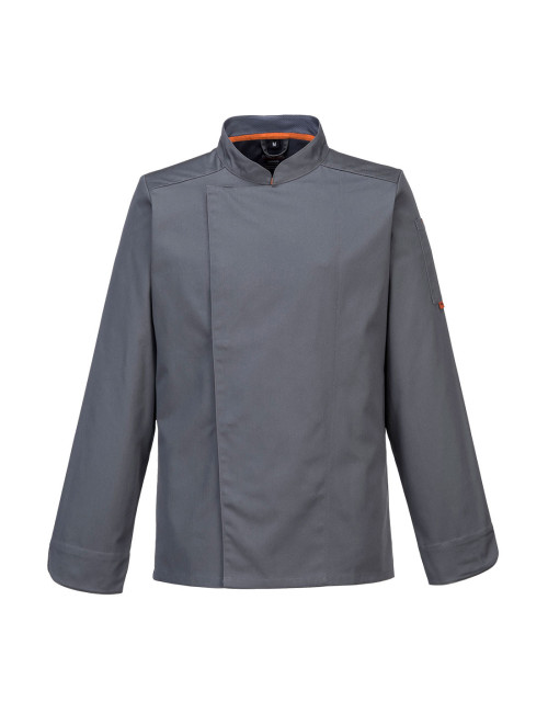 Meshair Pro Chefkoch-Sweatshirt, l/ä, Schiefergrau, Portwest