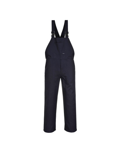 Cotton bib pants navy Portwest