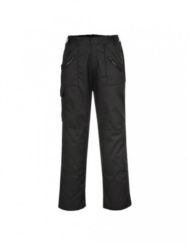 Action cargo pants with black tall elastic waistband Portwest