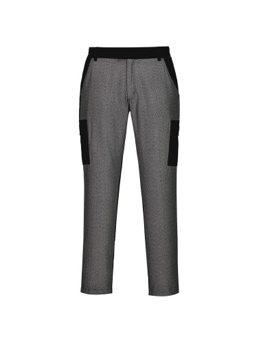 Cut front cargo pants black Portwest