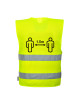 1.5m distance vest yellow Portwest