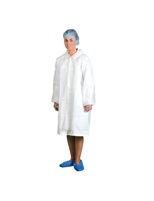 Disposable pp apron white Portwest