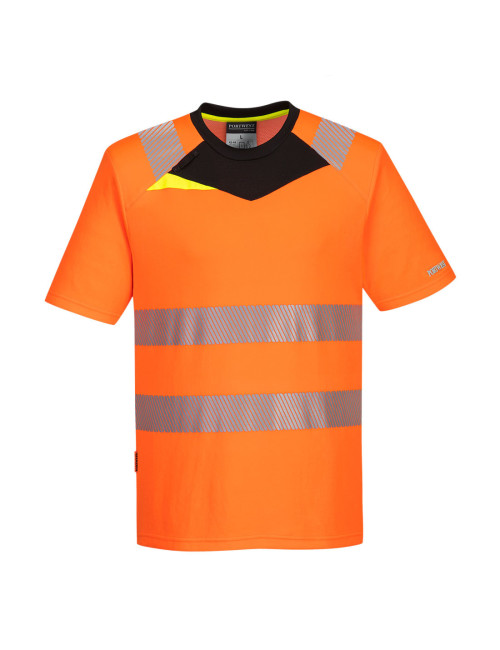 Dx3 short sleeve hi-vis t-shirt orange/black Portwest
