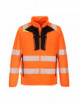 2Baffle dx4 hybrid hi-vis jacket orange/black Portwest