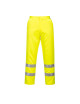 Polyester cotton hi-vis trousers yellow Portwest